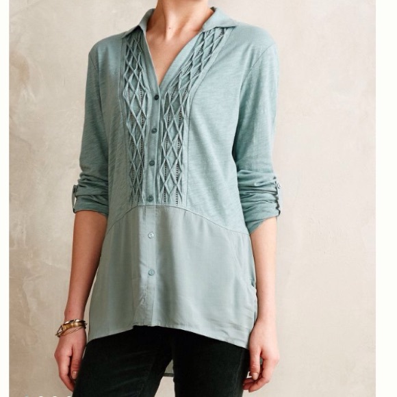 SALE 🌺 Meadow Rue Reha Pullover in Moss - Picture 1 of 4